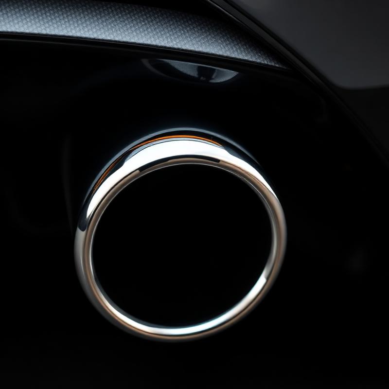 Polished chrome exhaust tip