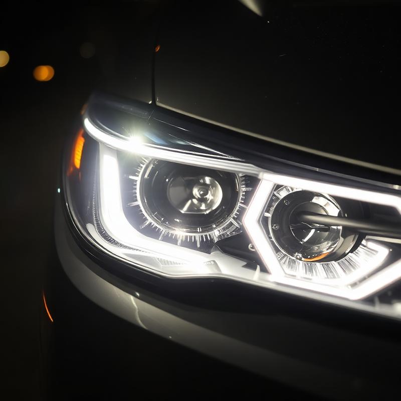Restored crystal clear headlight